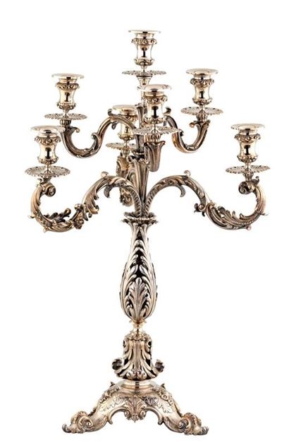 Coppia di Candelabri in Argento