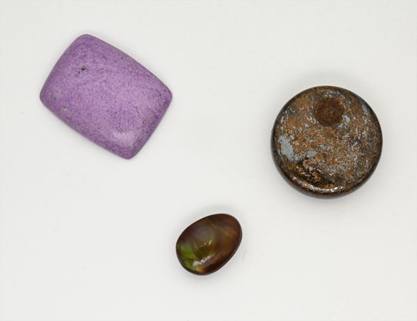 Lotto di agata, bronzite e purpurite  - Asta Asta a Tempo - Gemme di Mille Colori - Casa d'Aste Arcadia
