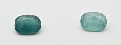 Grandidierite, Due grandidieriti taglio ovale