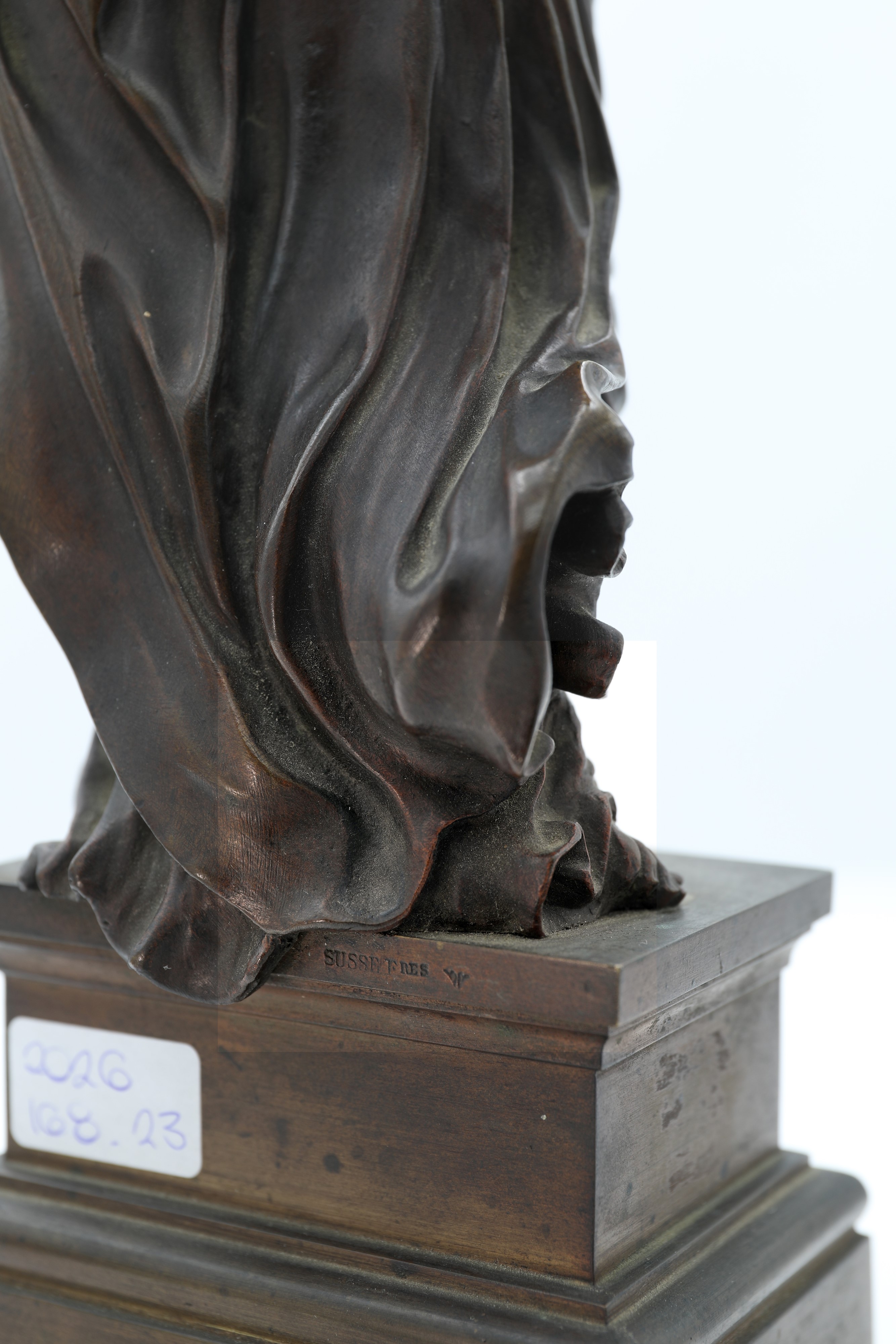 Susse Frères Fonderia D'arte - Madonna col Bambino, bronzo patinato