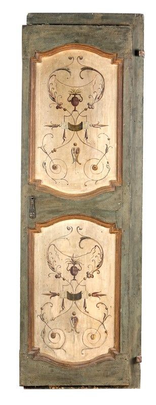 Porta a Due Ante in Legno Dipinto