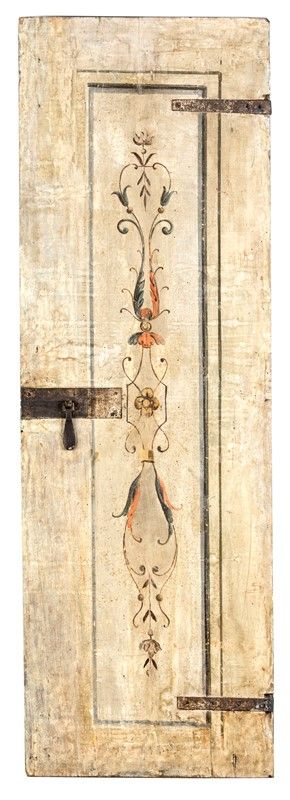 Porta a Due Ante in Legno Dipinto