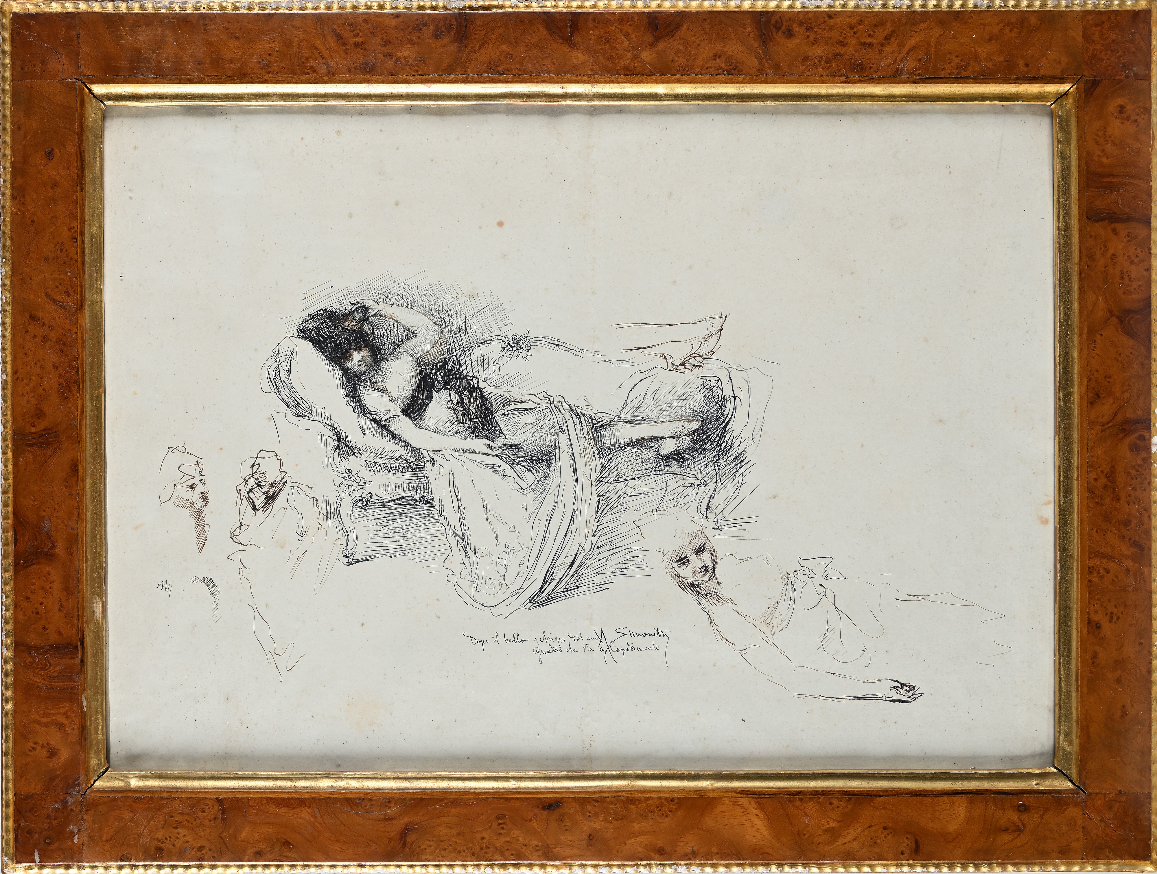 Attilio Simonetti - Studio per 'Dopo il ballo'