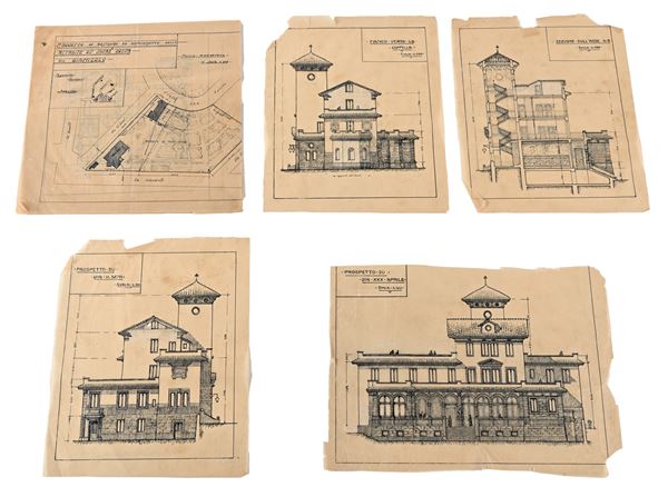 4 disegni per Prospetto su Via XXX Aprile