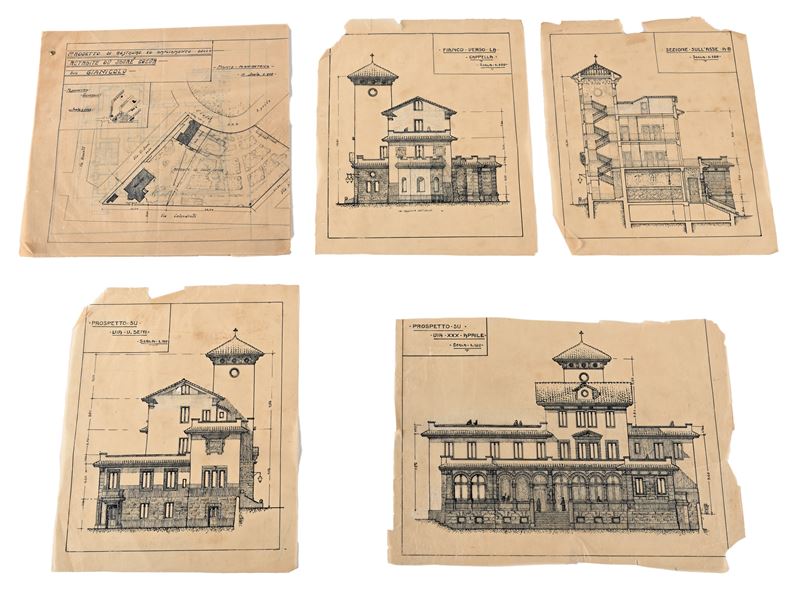 5 disegni per Prospetto su Via XXX Aprile