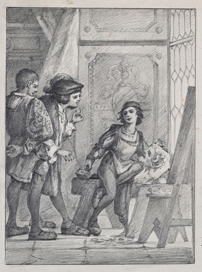 Nell'atelier dello scultore