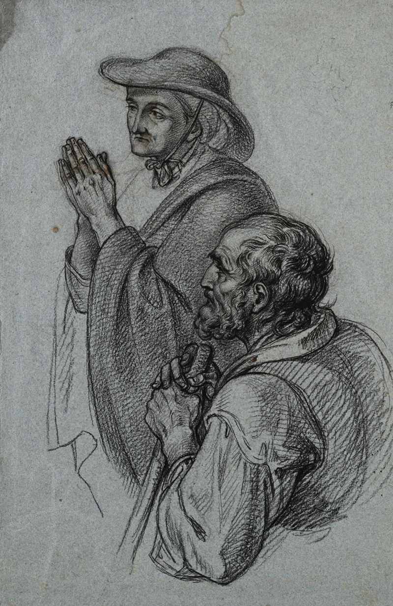Studio di figure in preghiera