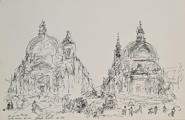Michele Cascella - Piazza del Popolo