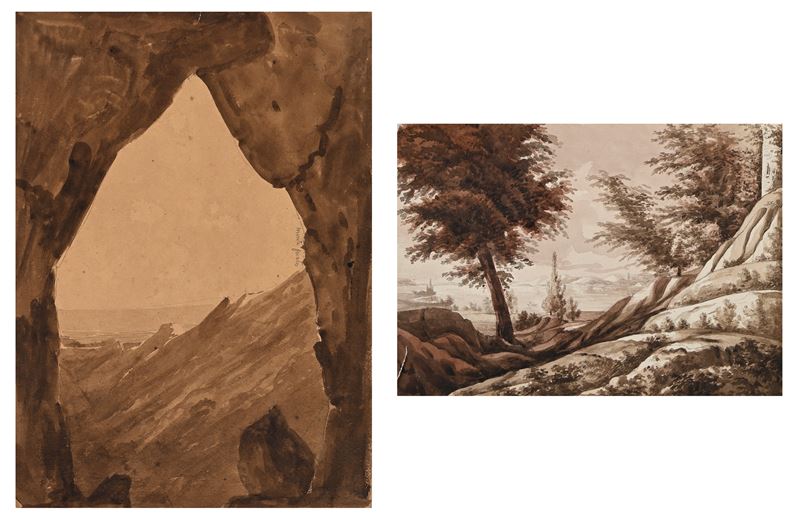 Charlotte-napoléone Bonaparte - Veduta del Monte Forato delle Alpi Apuane