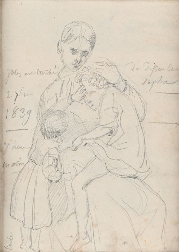 Recto: Ritratto di famiglia - Verso: Lavoratori