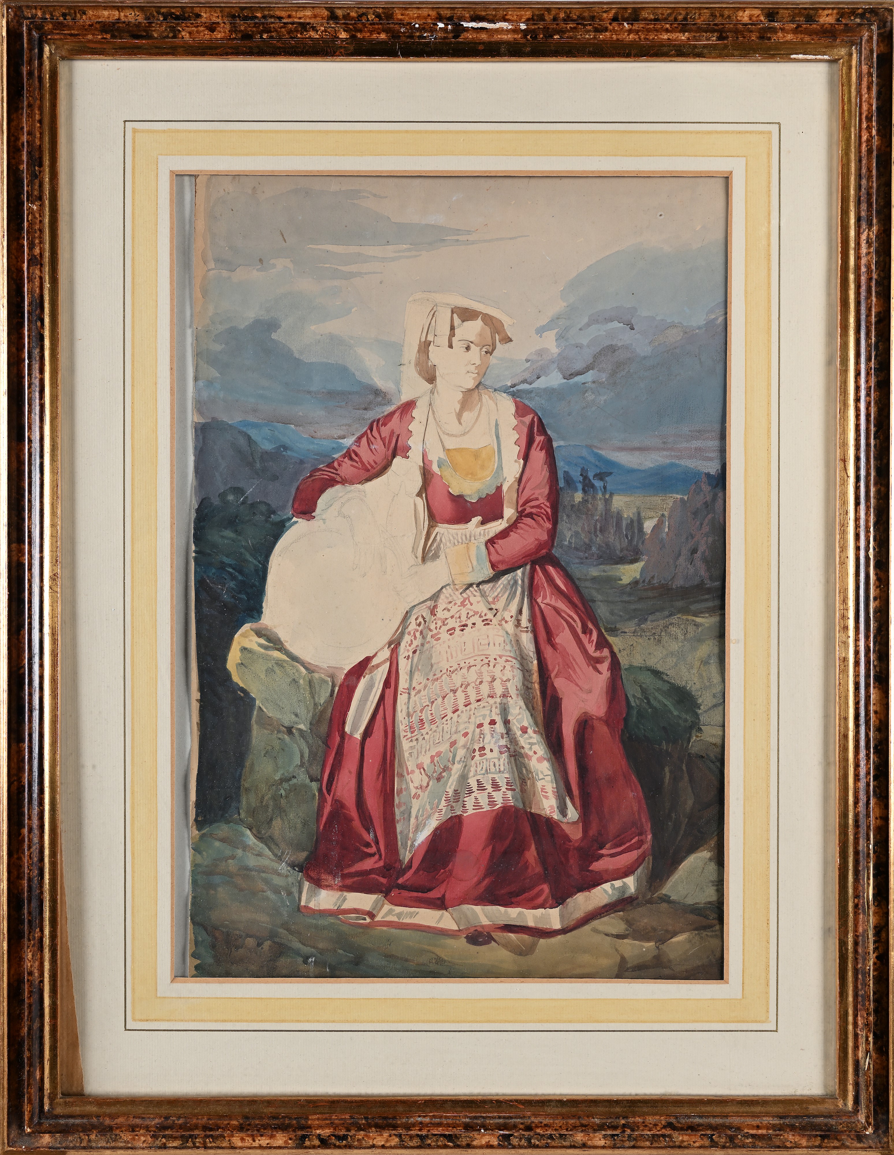 Louis Léopold Robert - Studio di ciociara, acquarello su carta