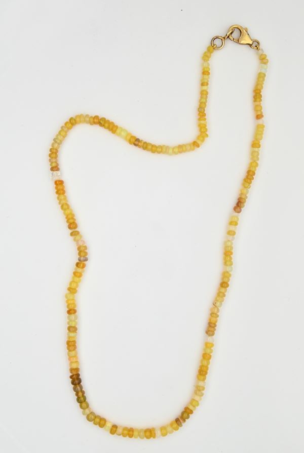 Collana in opale etiope e argento  - Auction Time Auction -  Gems of a Thousand Colors - Casa d'Aste Arcadia