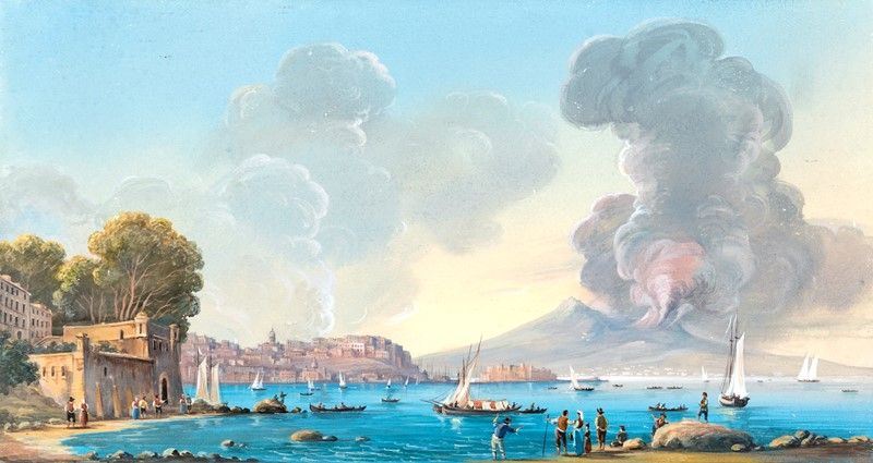 Pittore del XIX Secolo - Veduta di Napoli