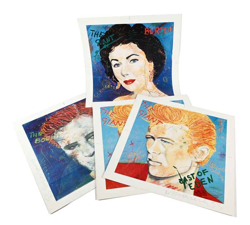 Lotto di 4 serigrafie di Enrico Manera dalla serie "Sunset Boulevard"