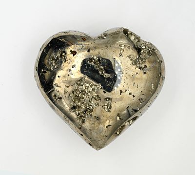Grande pirite, taglio cuore