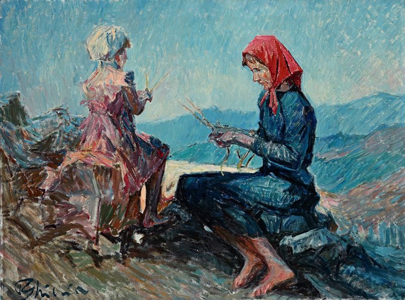 Paulo Ghiglia - Madre e figlia a lavoro in campagna