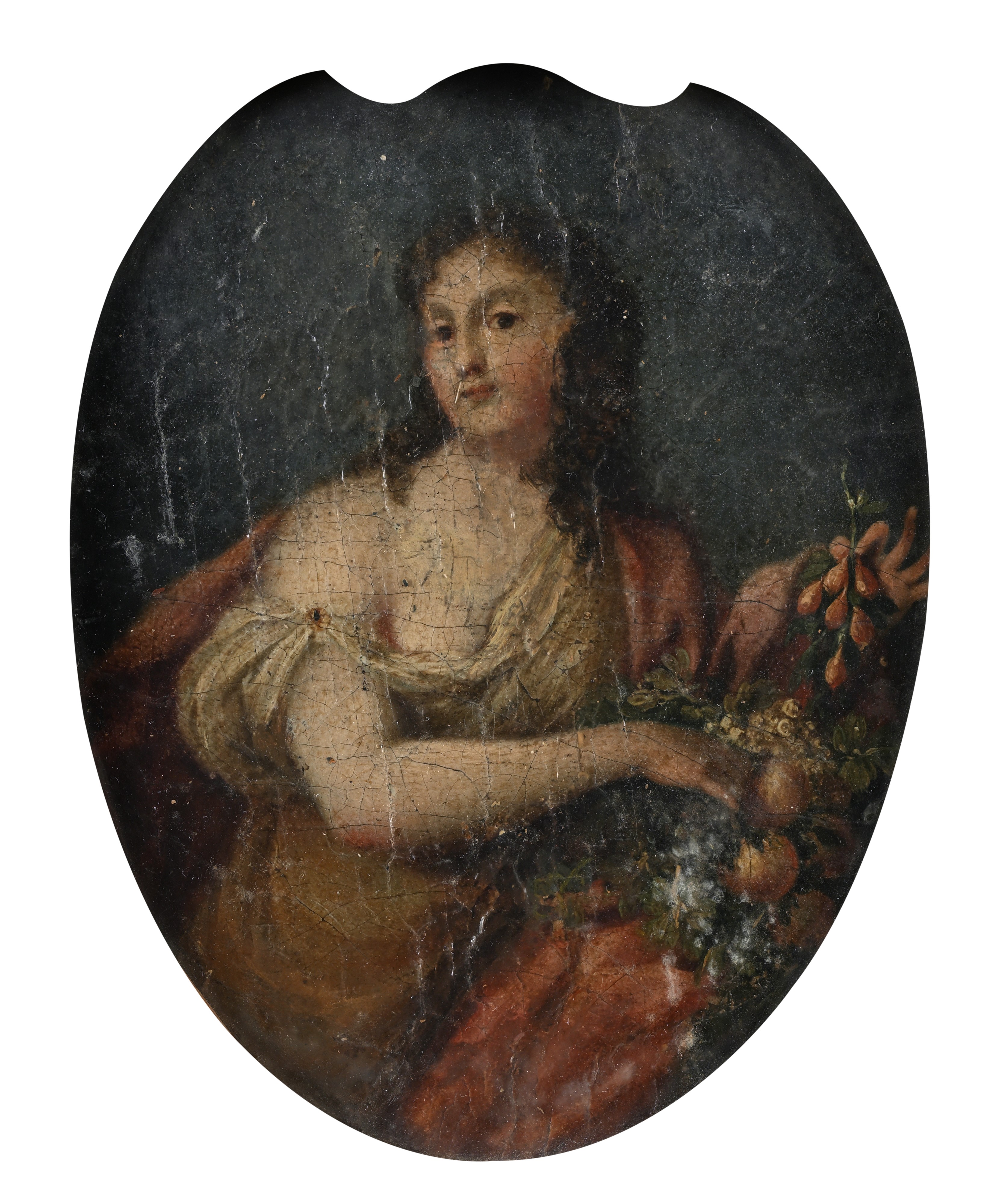 Pittore del XVIII Secolo - Ritratto di dama come allegoria dell’Abbondanza