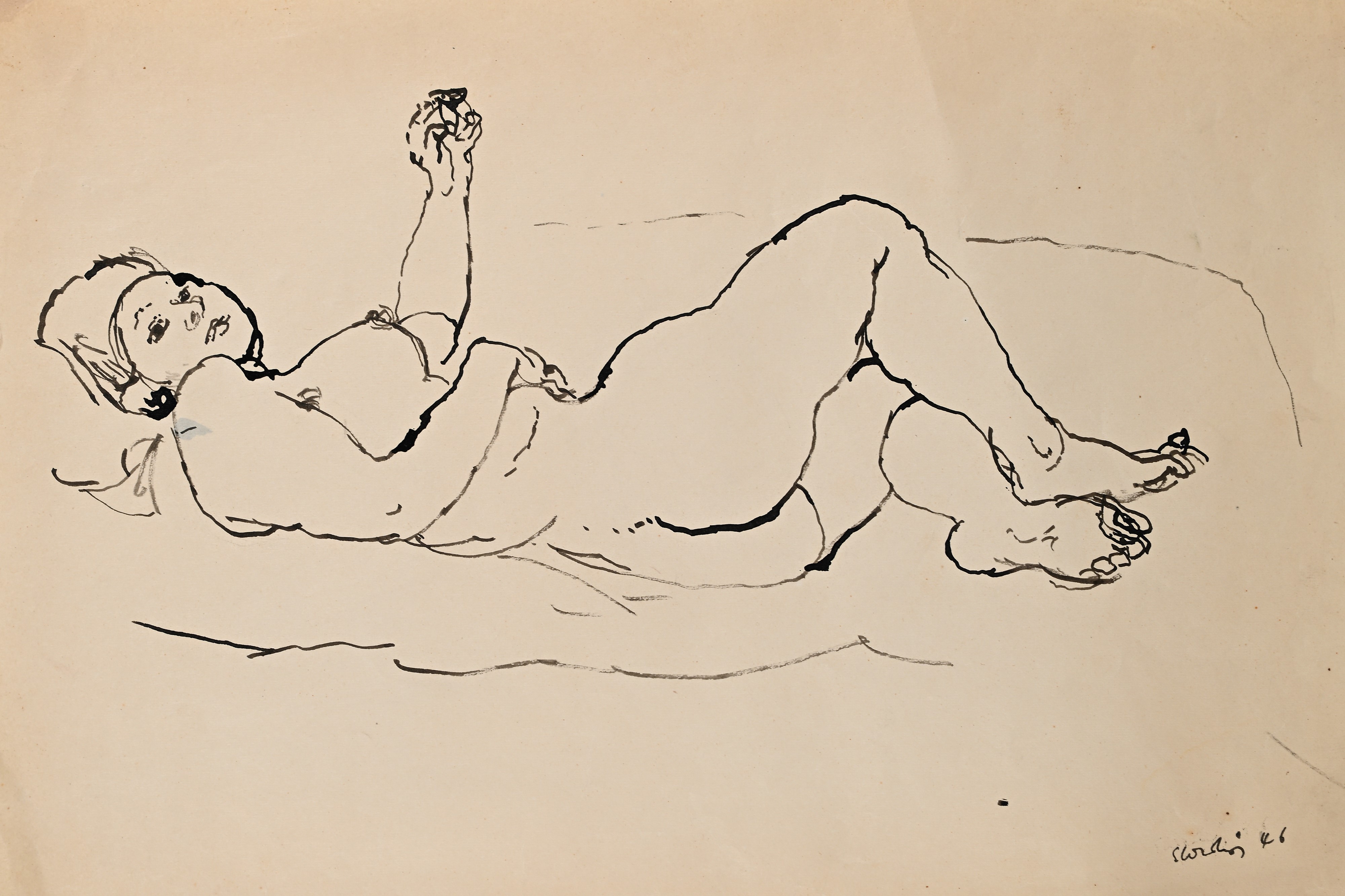 Antonio Scordia - Nudo di donna sdraiata