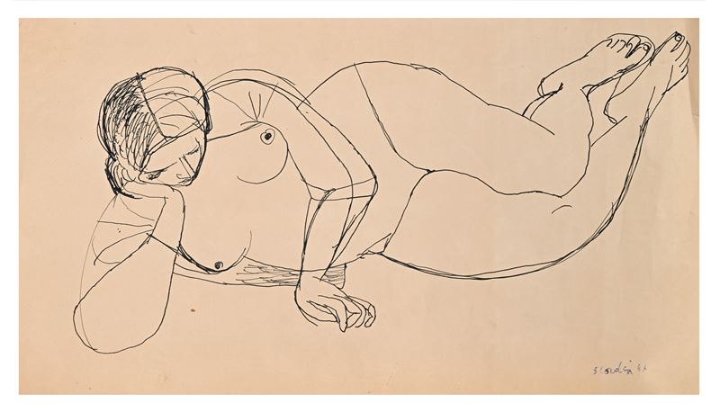 Antonio Scordia - Nudo di donna distesa