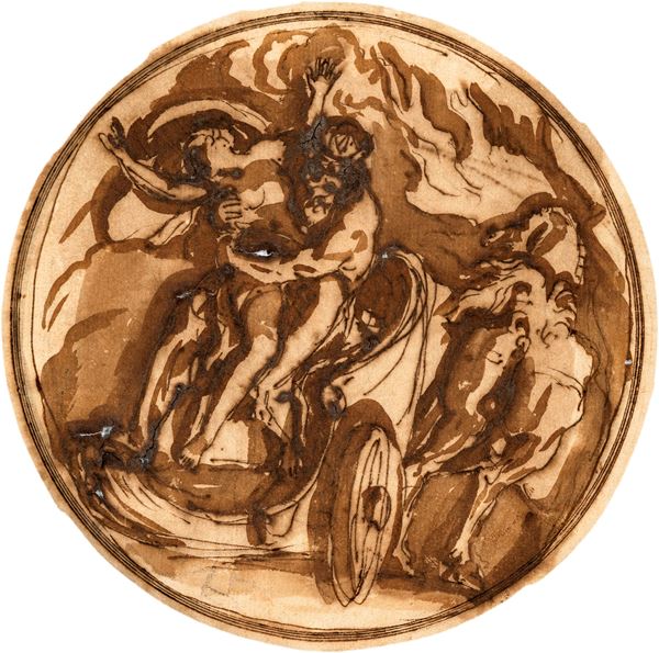 Scuola Romana del XVII secolo - Ratto di Proserpina