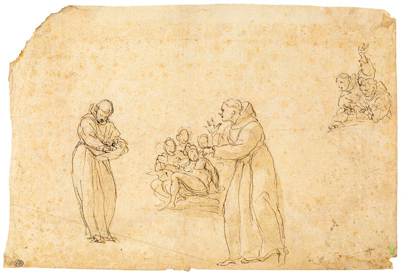 Schizzi vari per scene francescane