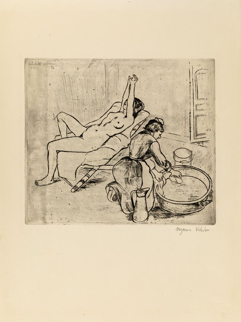 Adèle préparant le tub et Ketty aux bras levés