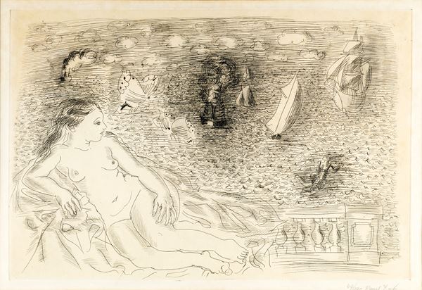 Bather before the sea