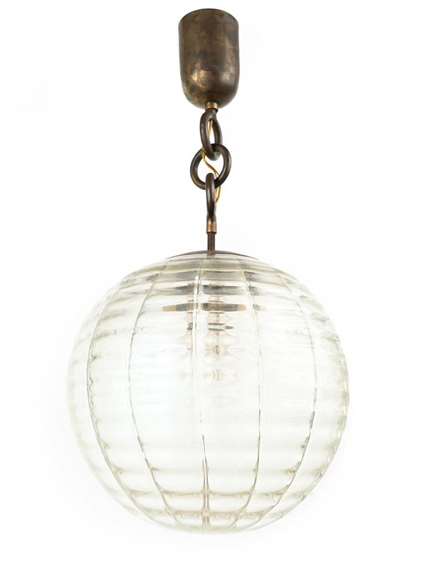Lampadario a sospensione mod. 5282 produzione Venini