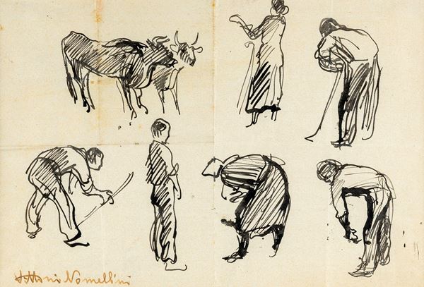 Studio di figure e di animali