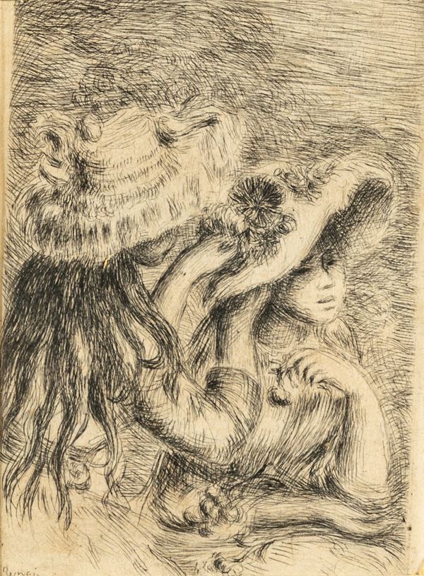 Pierre-Auguste  Renoir - Le chapeau épinglé
