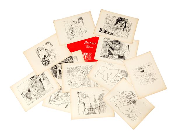 Pablo Picasso - 12 disegni con gli auguri di Playman