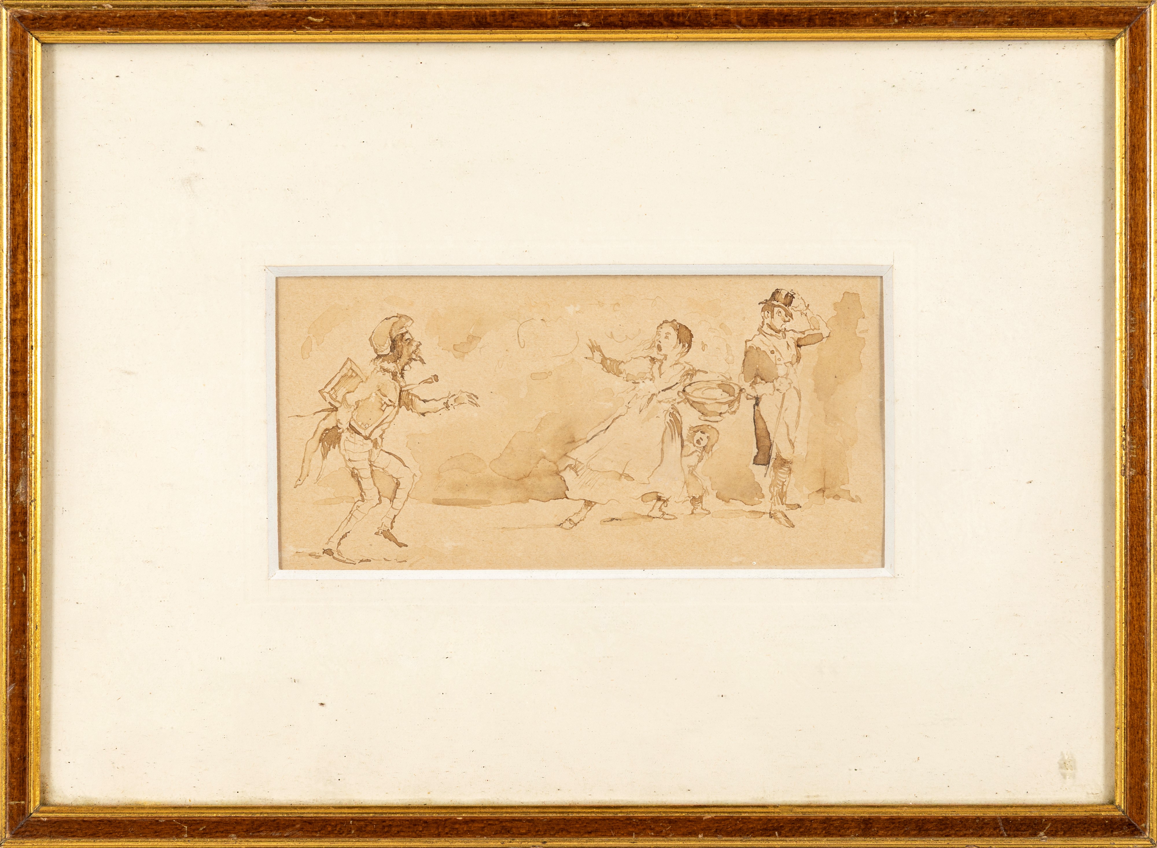 Scuola Italiana del XIX Secolo - Scena di brigantaggio