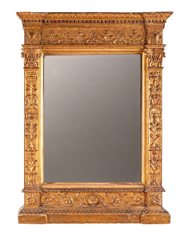 Specchiera in legno dorato, XIX secolo