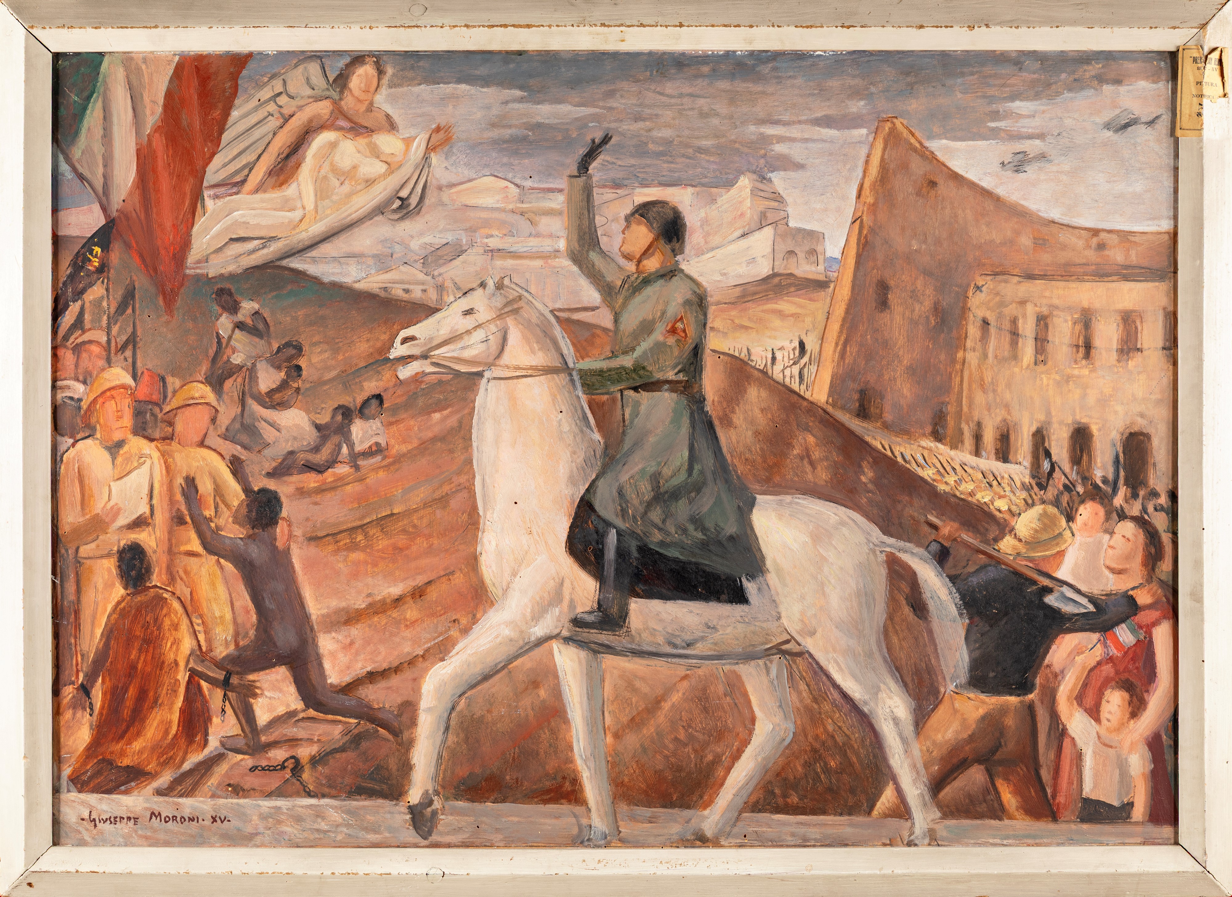 Il Duce a cavallo in Etiopia