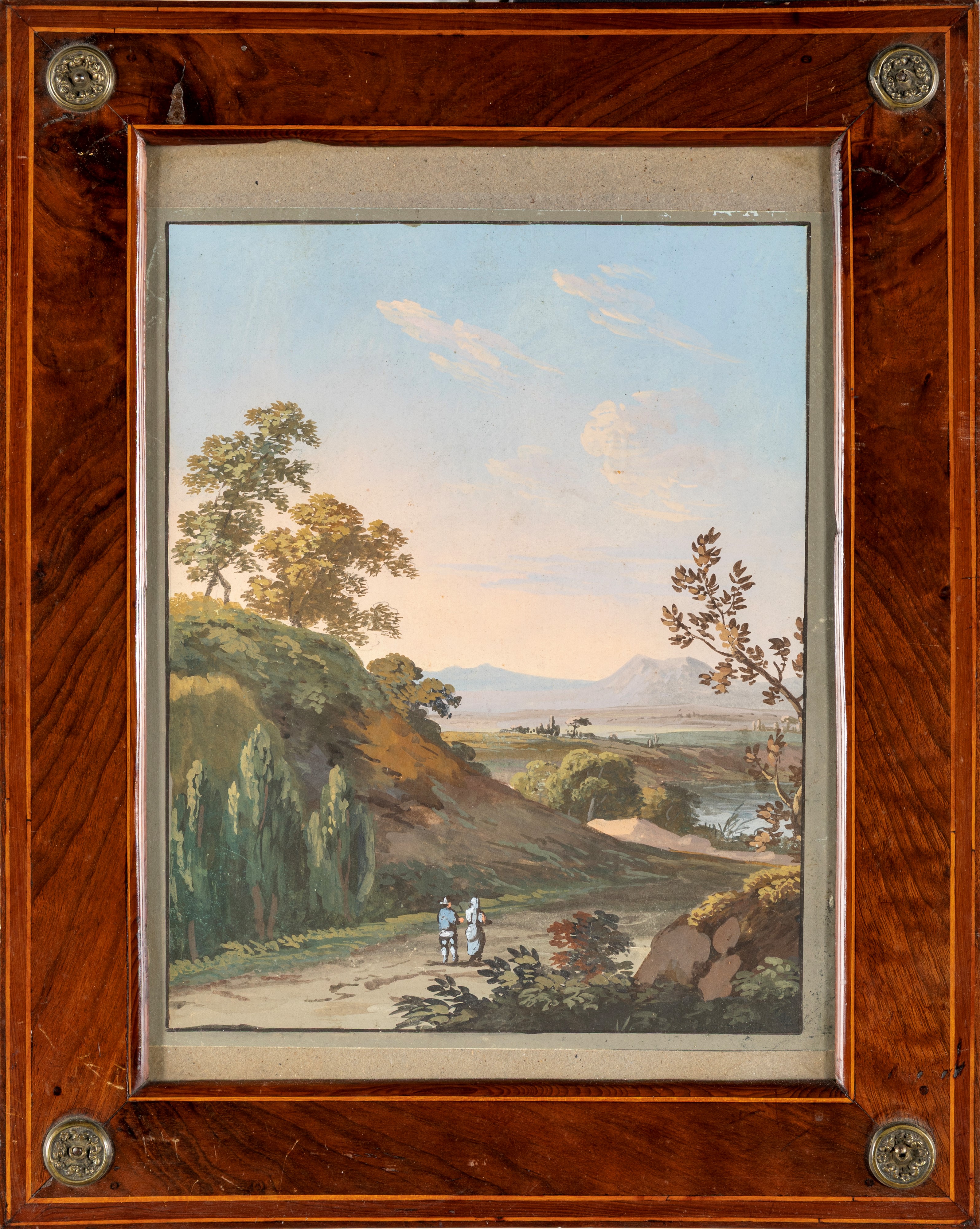 Scuola Romana del XIX Secolo - Vedute arcadiche
