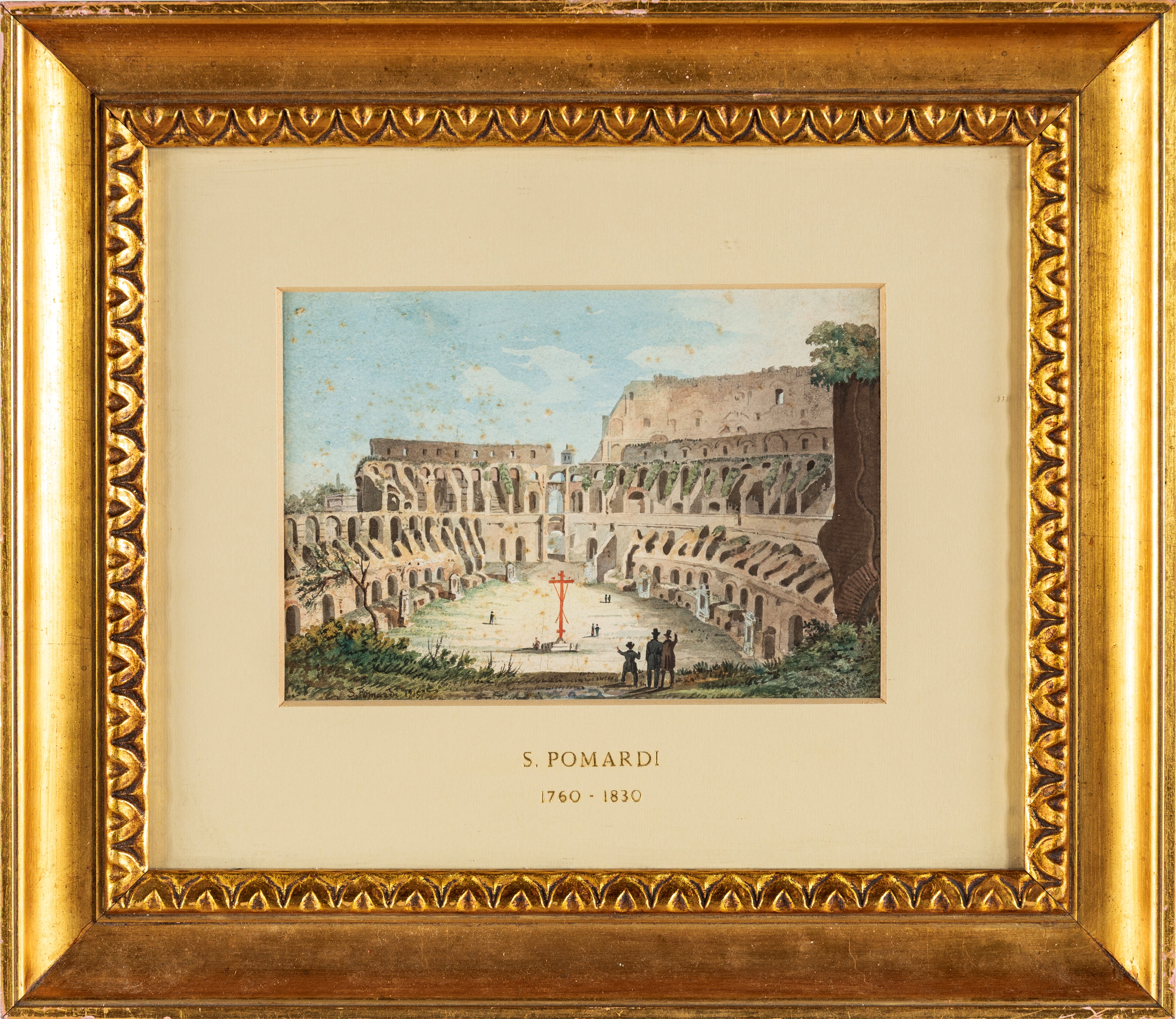 Simone Pomardi - Vedute romane ad inchiostri acquerellati su carta (1815)