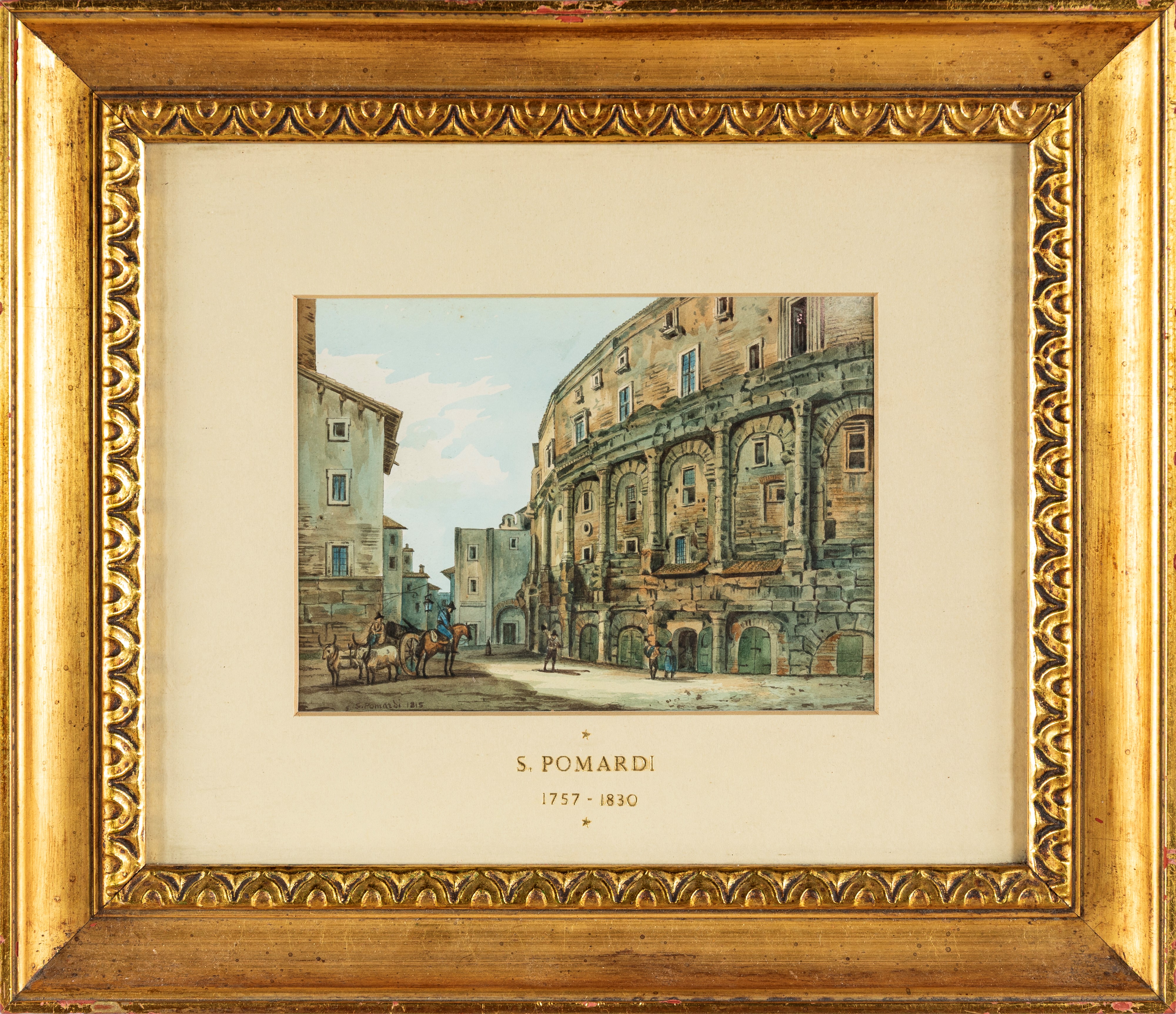 Simone Pomardi - Vedute romane ad inchiostri acquerellati su carta (1815)