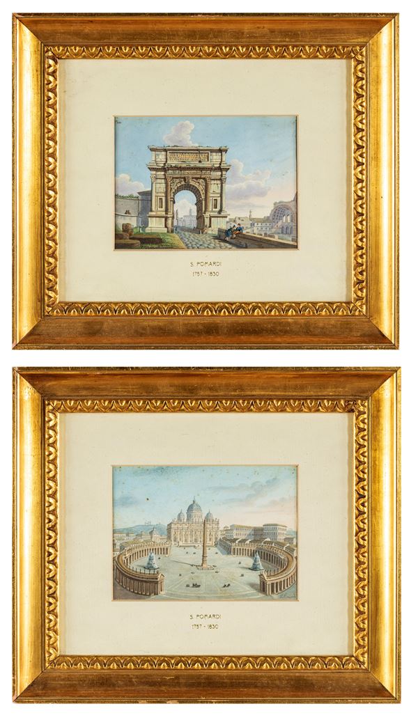 Veduta di Piazza San Pietro e la Basilica Vaticana  - L'Arco di Tito