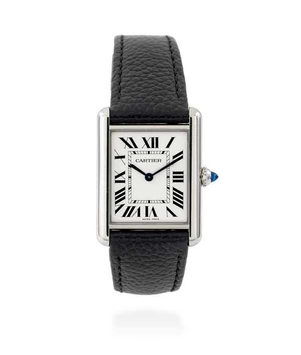 Cartier “Tank” must grande in acciaio