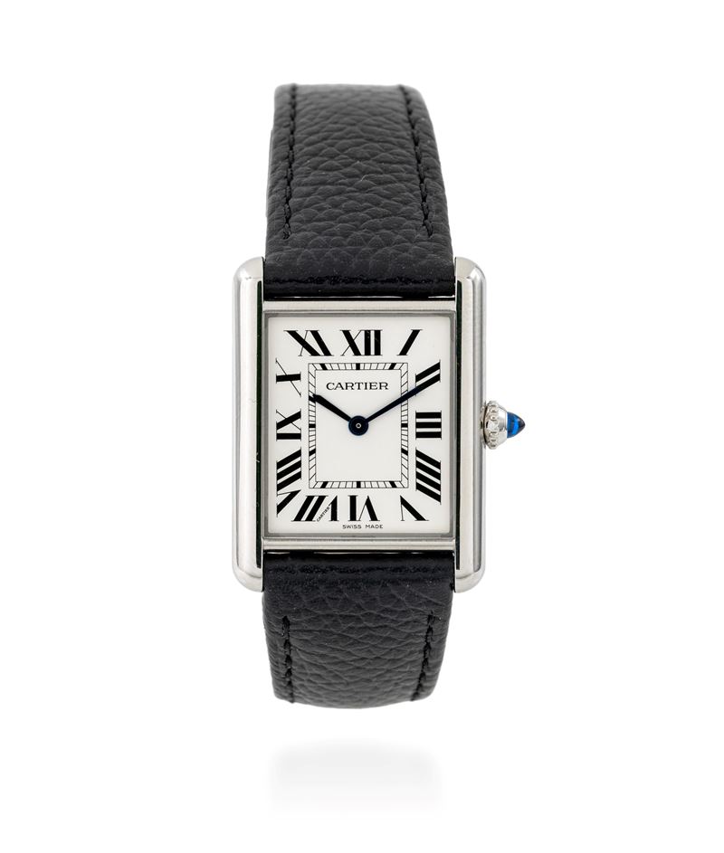 Cartier, Tank Must Grande in acciaio, ref. WSTA9136