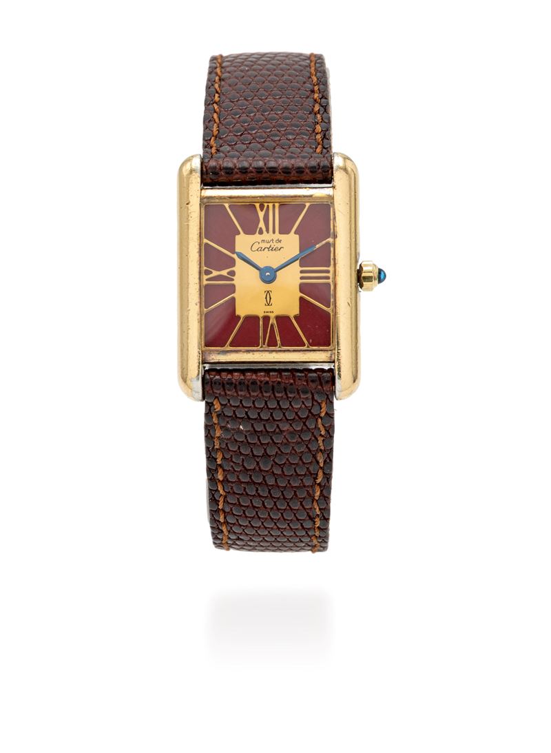 Cartier “Tank” in argento vermeil