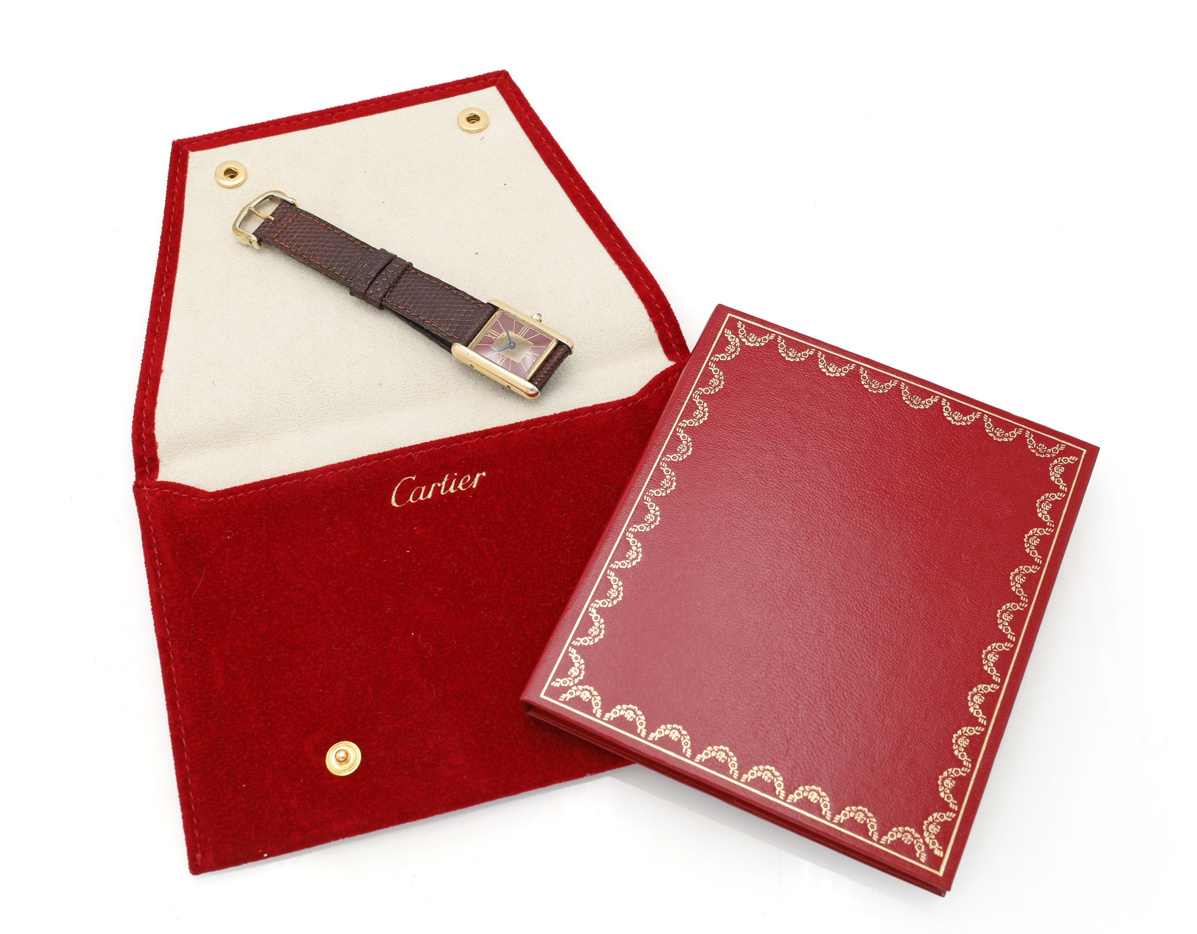 Cartier “Tank” in argento vermeil