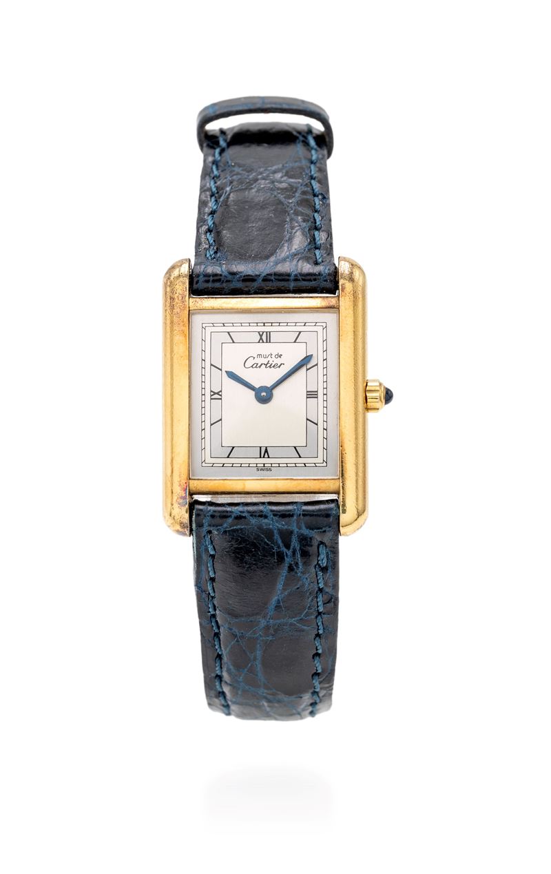 Cartier “Tank” in argento vermeil