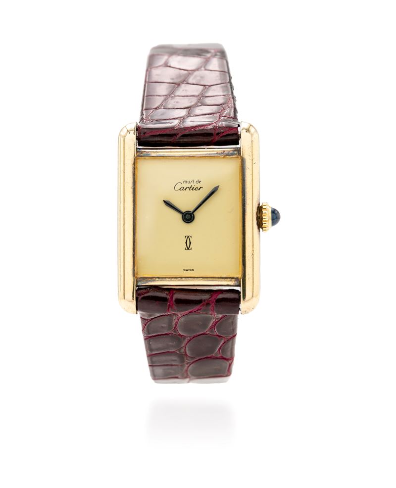 Cartier “Tank” in argento vermeil