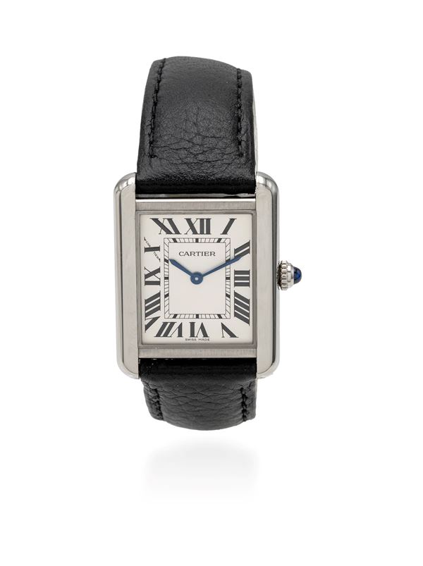 Cartier “Tank Solo” in acciaio