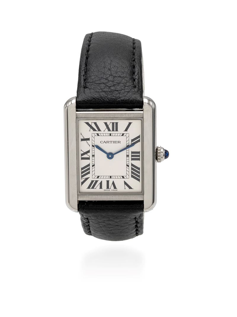 Cartier “Tank Solo” in acciaio