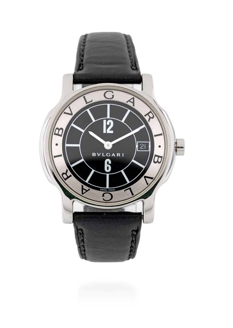 Bulgari “Solotempo” in acciaio