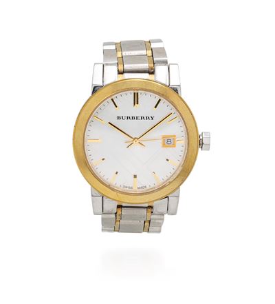 Burberry, braccialato “The City”, acciaio, ref. BU9115