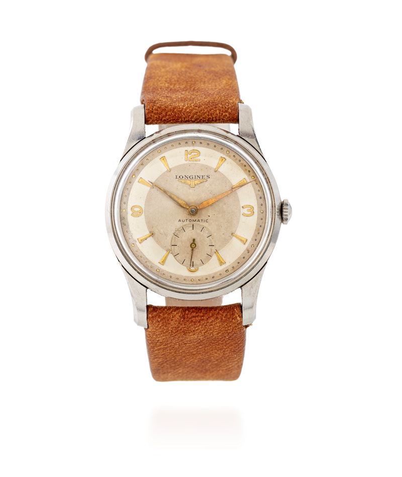 Longines, Orologio da polso Calatrava in acciaio con movimento automatico