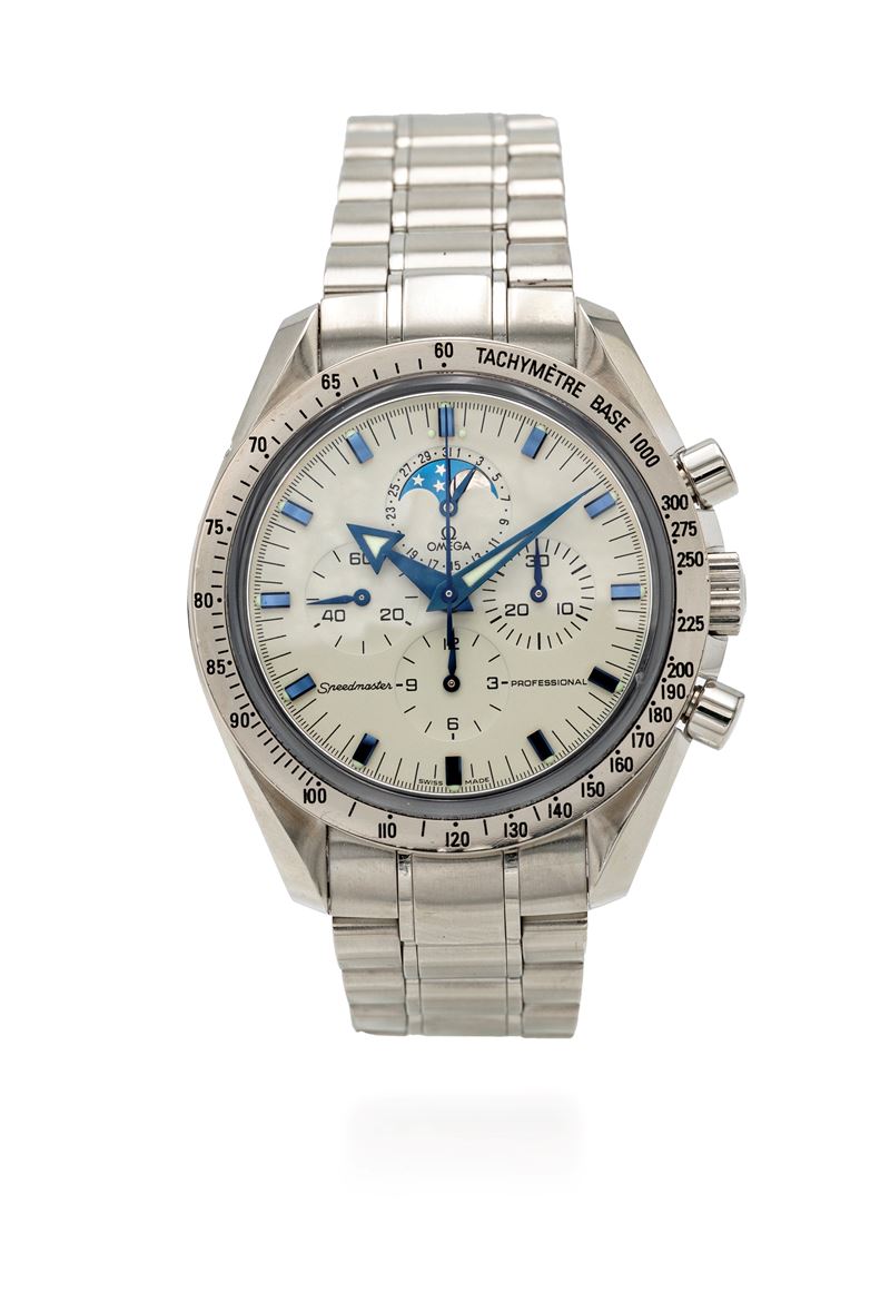 Omega Speedmaster Moonphase in acciaio